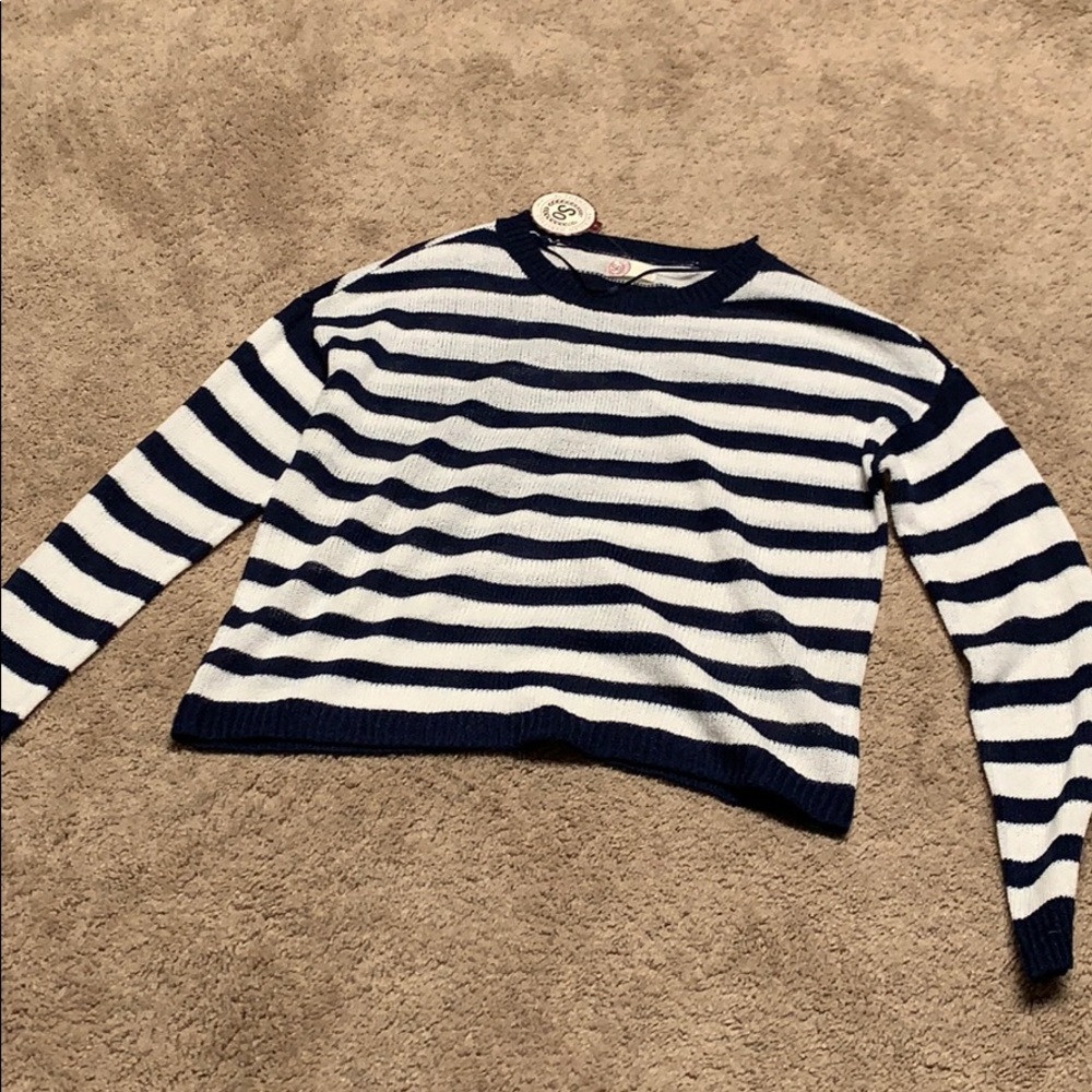 SO striped hoodie